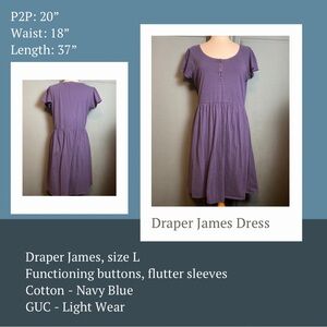 Draper James Navy Dress